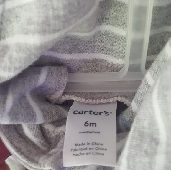 Worn once.Light grey & white striped overalls - Picture 3 of 3